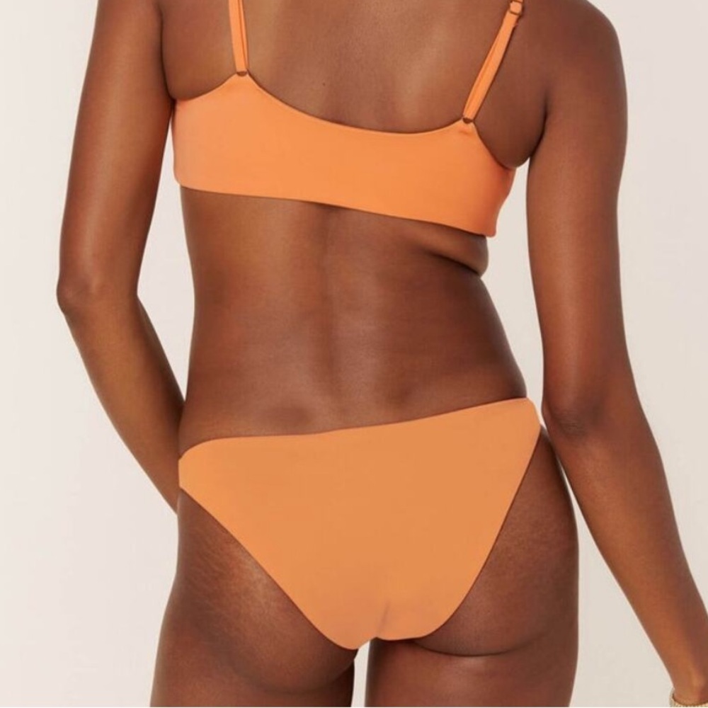 Andie Bikini Set Maui Top Cheeky Bottom size Small‎ Papaya Orange NWT/NWOT - Picture 3 of 10